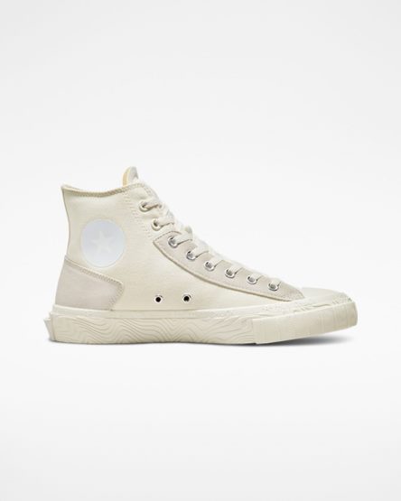 Dámské Boty Vysoké Converse Chuck Taylor Alt Star Wavy Béžový Bílé | CZ EQCD49